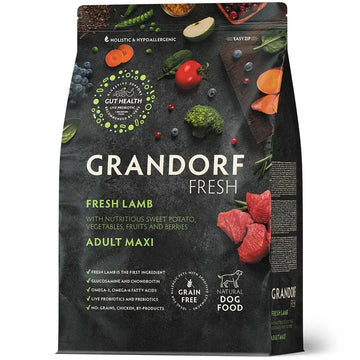 Grandorf Fresh – Fresh Lamb – Adult Maxi Breeds Dog Food 3Kg - جراندورف لحم ضأن طازج – طعام للكلاب البالغة من السلالات الكبيرة – 3 كجم