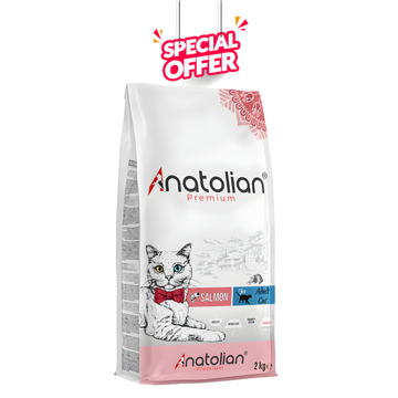 Anatolian Premium With Salmon Meat Cat Food for adult cats 2 kg-طعام القطط