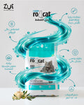 RoCat Marseille soap cat litter 5Ltr in teal color, designed for odor control and easy cleaning, suitable for cats and pet owners.