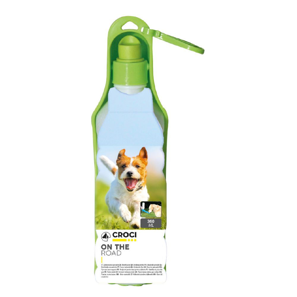 Croci Travel Trough 500ml pet bowl for travel, lightweight feeding accessory for dogs and cats, portable and easy to carry.