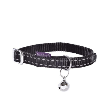 Croci Collar Cat Safe  Black - طوق كروسي آمن للقطط باللون الأسود - طوق للقطط - Zue For Pet Supplies Co.