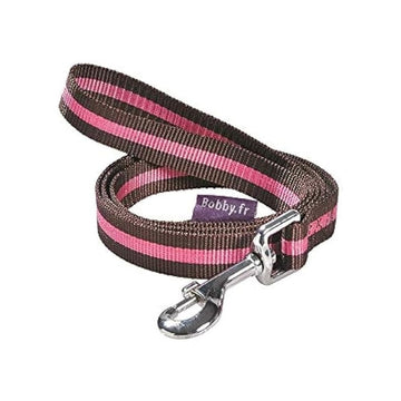 Croci Leash Arlequin 2.5 Brown dog leash with colorful pattern, durable control strap for medium-sized dogs.