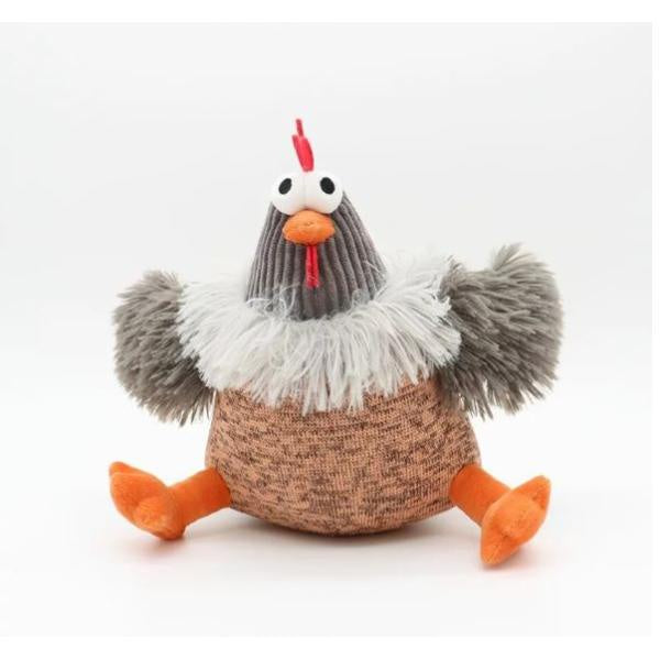 Croci Lola & Miguel Chicken Dog Toy, large 25cm plush toy for dogs, featuring a soft, realistic chicken design.