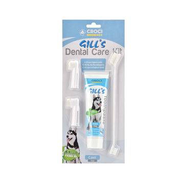 Croci Gill'S  Kit  Dental  Care - مجموعة كروسي جيل للعناية بالأسنان - مستلزمات النظافة والعناية والرعاية - Zue For Pet Supplies Co.