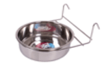 Farm Company stainless steel baby drink bowl for cages, 12 cm, pet accessories, durable and easy to clean for small animals.