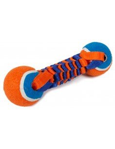Farm Company Bite Toys Twist Dumbbell with tennis balls - 20 cm - مستلزمات الحيوانات الأليفة - Zue For Pet Supplies Co.