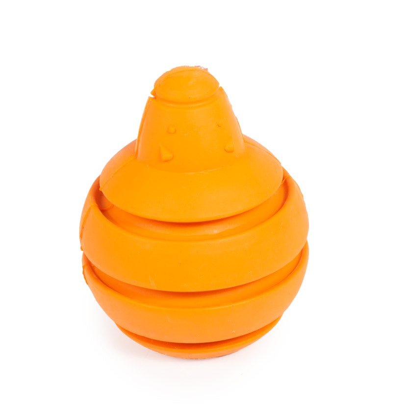Farm Company Dental Bouncy Ball treat holder for dogs, 8.5 cm, durable pet accessory for dental health and play.