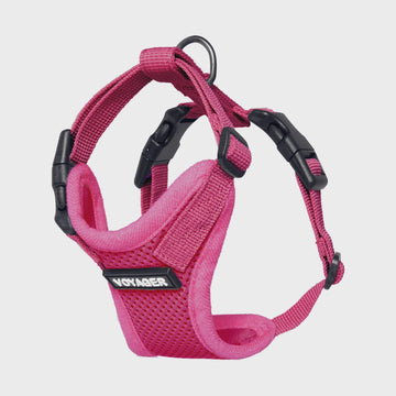 Farm Company Easy Fit mesh and nylon harness with 2 buckles Pink - XS 37 46 cm - مستلزمات الحيوانات الأليفة - Zue For Pet Supplies Co.