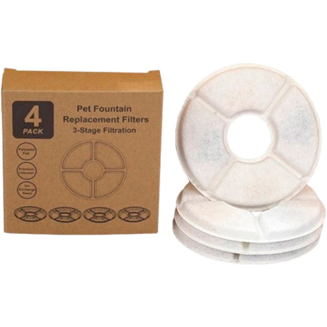 Farm Company Filters for Malaga Cat Fountain - 4pcs - اكسسوارات الحيوانات الأليفة - Zue For Pet Supplies Co.