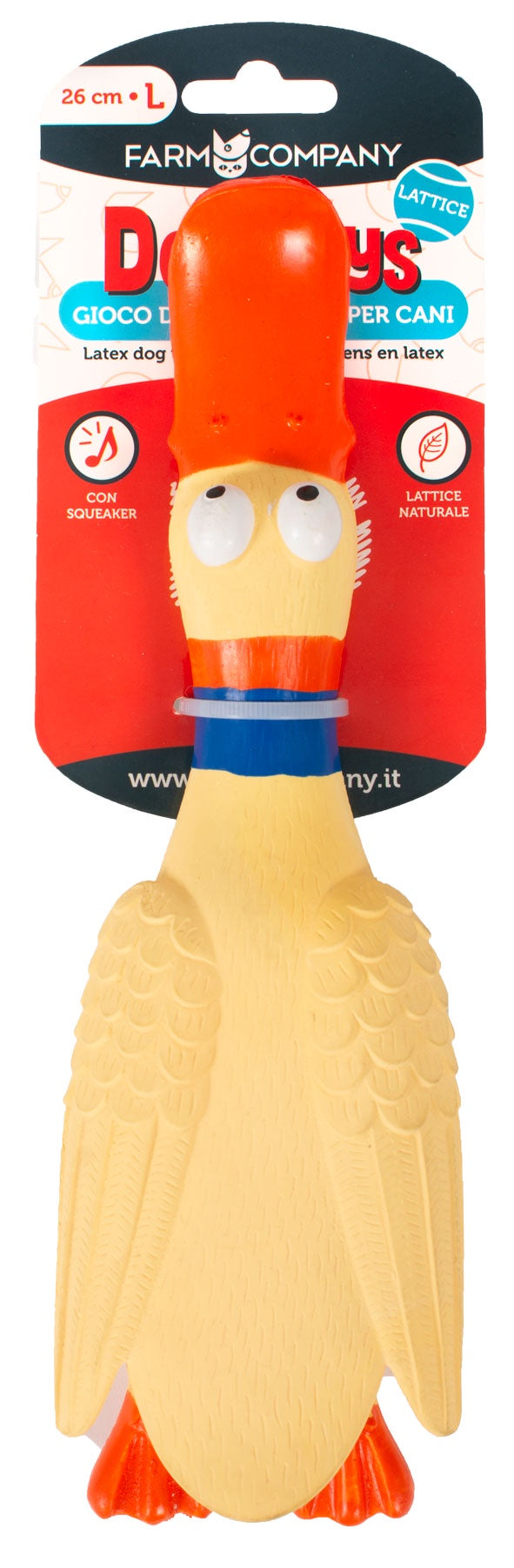 Farm Company Latex duck - L/26 cm - مستلزمات الحيوانات الأليفة - Zue For Pet Supplies Co.