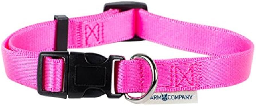 Farm Company Nylon adjustable collar Pink - 20mmx30 50cm - مستلزمات الحيوانات الأليفة - Zue For Pet Supplies Co.