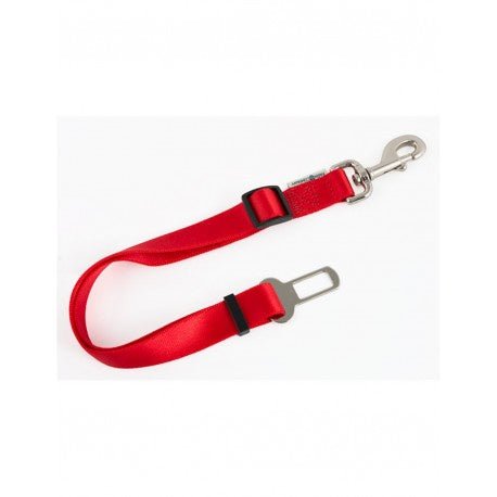 Red Farm Company nylon adjustable safety belt for pets, 15mm wide, 60/76cm length, pet accessories for secure restraint.