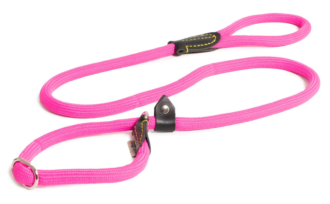 Pink nylon choke leash from Farm Company, 13mm x 150cm, durable pet accessories for dogs or cats.