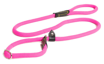 Pink nylon choke leash from Farm Company, 13mm x 150cm, durable pet accessories for dogs or cats.