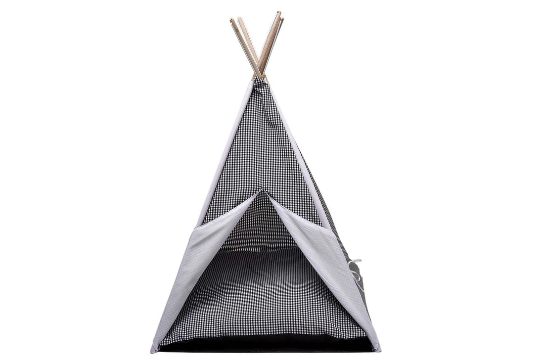 Farm Company Vichy Pet Tent Black - 47x47x75 - مستلزمات الحيوانات الأليفة - Zue For Pet Supplies Co.