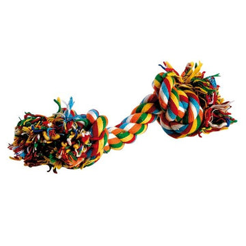 Farm Company 2 knots cotton bone dog accessory, 20 cm, made of soft cotton for small to medium dogs, stylish pet toy.