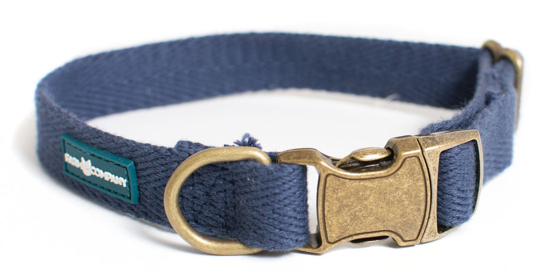 Farm Company Green Soybean Adj. Collar Blue Navy - 2x33 50cm - طوق الكلاب - Zue For Pet Supplies Co.