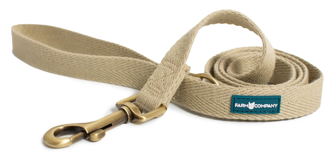 Farm Company Green Soybean Leash Taupe - S/M 2x120cm - رباط تحكم للكلاب - Zue For Pet Supplies Co.