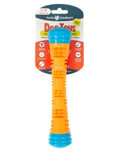 Farm Company Foam TPR Dog Training Stick, S/M 22.5cm, durable rubber dog toy for training and play.