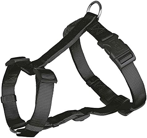Farm Company Nylon harness H model Black - 25mmx71 91cm - مستلزمات الحيوانات الأليفة - Zue For Pet Supplies Co.