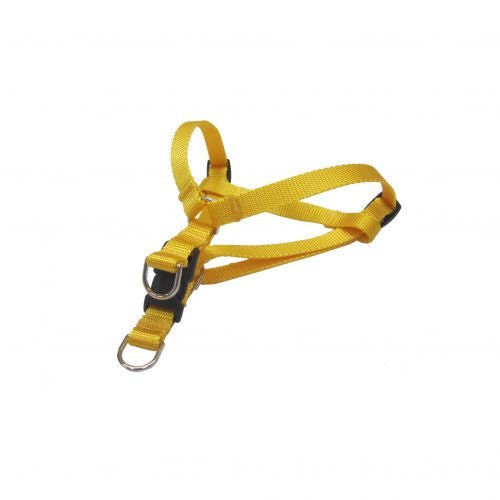Farm Company Nylon harness H model Fluo Yellow - 20mmx50 71cm - مستلزمات الحيوانات الأليفة - Zue For Pet Supplies Co.
