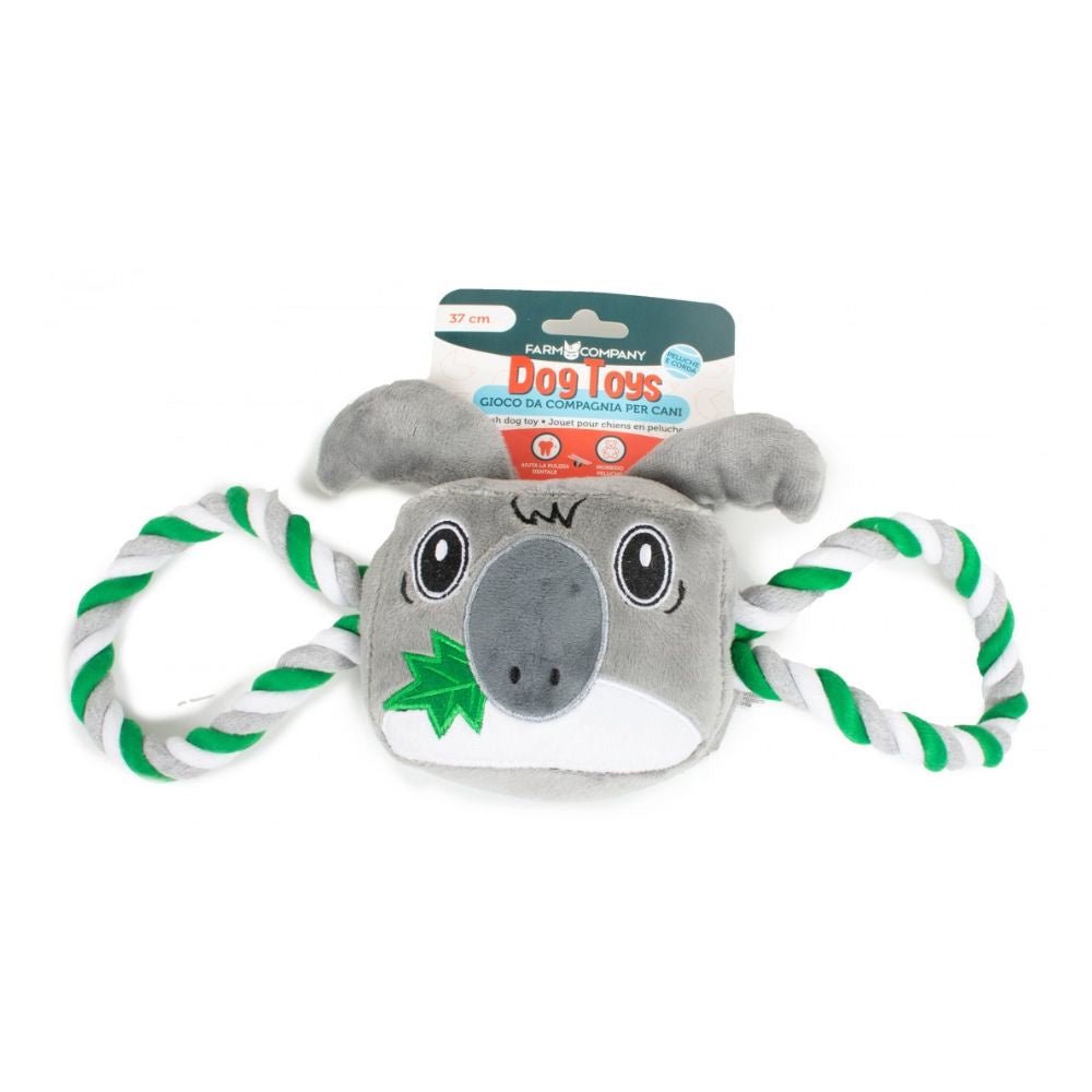 Farm Company Plush & Rope Tug a war Koala - 37x15 cm - مستلزمات الحيوانات الأليفة - Zue For Pet Supplies Co.