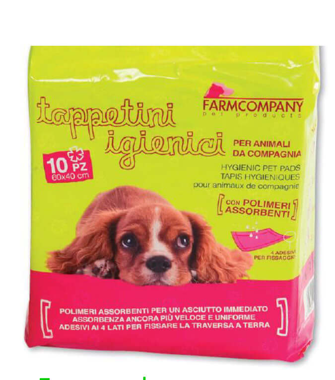 Farm Company hygienic carpets, 60x40cm, 10 pads for sanitation and care, designed for hygiene and cleaning applications.