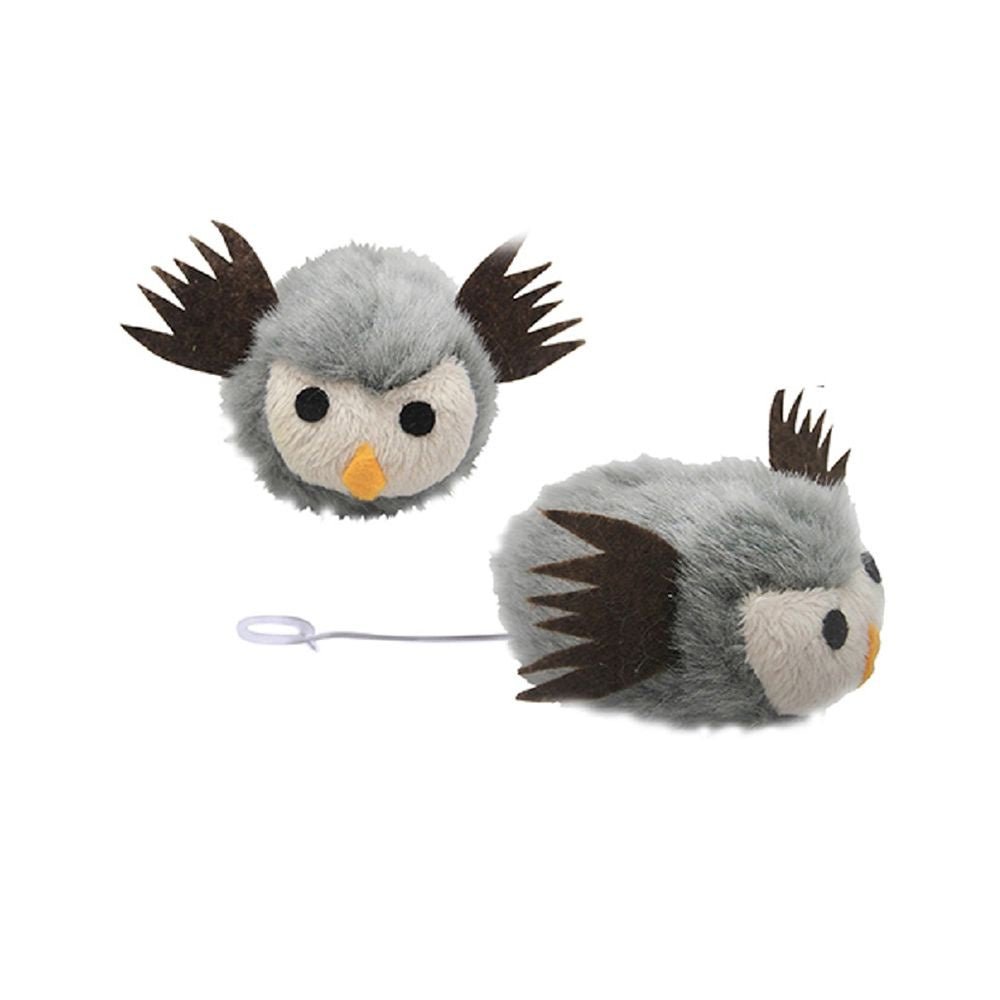Farm Company shaking cat toy owl, interactive feather toy for cats, designed to entertain and engage pets.