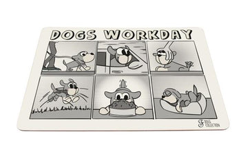 Ferribiella Dogs Workday Bowl Mat, 43x30cm, pet accessories with non-slip surface for feeding and water bowls.