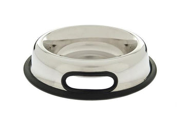 Ferribiella stainless steel 1 Ltr pet bowl, durable and easy to clean, designed for pet feeding accessories.
