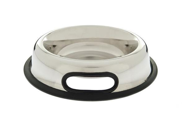 Ferribiella stainless steel bowel for pets, 2.73 liters, durable accessories for pet feeding and care.