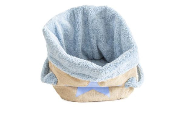 Ferribiella PADDED JUTE BASKET 29X38CM BLUE - Zue For Pet Supplies Co.