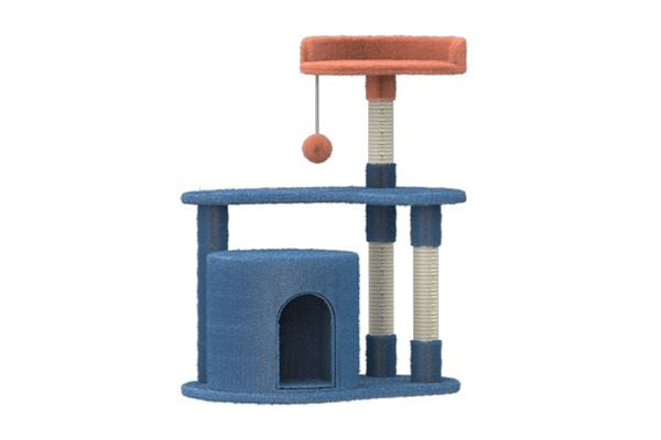 Ferribiella TIRAGRAFFI color block small pet accessory, 58x46x71cm, featuring vibrant colors and a modern design.