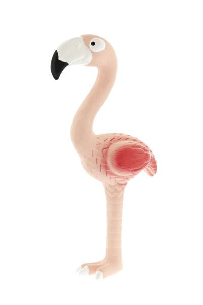 Six Ferribiella latex flamingo accessories, 27x16x8cm, featuring colorful flamingo designs for animal or decor use.