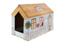 Ferribiella House Cart. Cat Tree Cottage 25X50X35cm -  شجرة خداشة للقطط - Zue For Pet Supplies Co.
