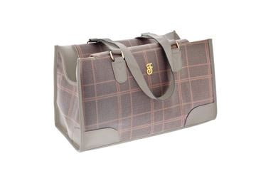 Ferribiella Mokka Bag 43X18X25cm Pink-Grey - صندوق نقل للحيوانات - Zue For Pet Supplies Co.