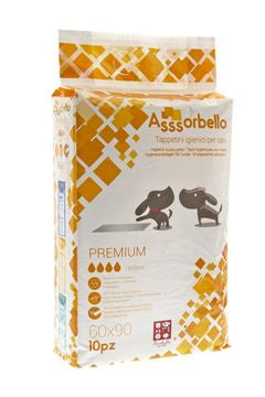 Ferribiella premium hygiene pads 60x90 cm with polymer, packaged in a set of 10 for care and cleanliness.