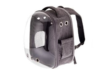 Ferribiella Supreme Window Eva Pet Carriage showing mesh windows, sturdy frame, and interior space for small pets.