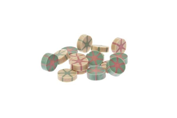 Ferribiella Bone Fruit Caramelle Teats for pets, 120g box, featuring colorful fruit-shaped treats for animals.