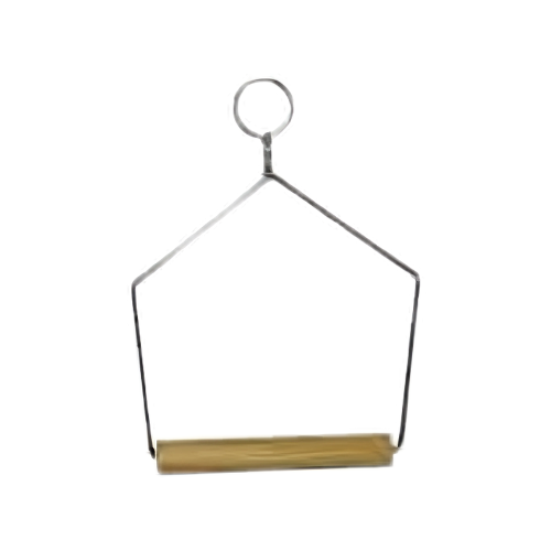 Flamingo Swing Dina bird accessory with wooden perch, measuring 9x11cm, designed for pet birds and bird cages.