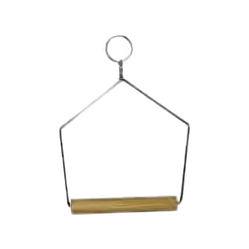 Flamingo Swing Dina bird accessory with wooden perch, measuring 9x11cm, designed for pet birds and bird cages.