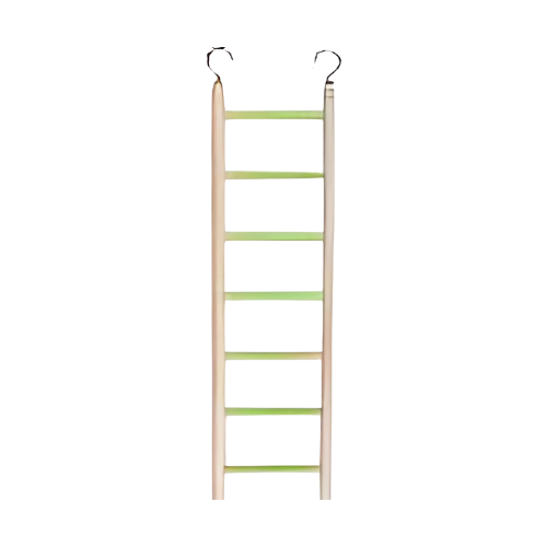 Wooden bird ladder from Flamingo, 8x28cm, 7mm thick, used as bird accessories in bird cages or habitats.