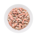 Six 70g packs of Grandorf cat food with tuna fillet and salmon in soft, moist canned food for cats.