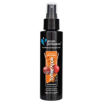 Groom Professional Halloween Toffee Apple Cologne 100ml grooming spray with a festive Halloween scent for pets.