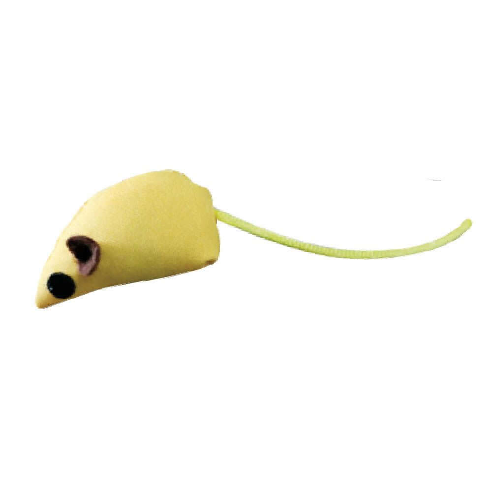 Croci refill cat toy mouse in pastel colors with catnip, 5cm long, designed for entertaining cats.