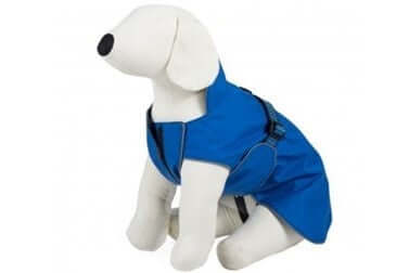 Farm Company Free Spirit Petshell raincoat in blue for pets, 40 cm, waterproof pet apparel for outdoor protection.