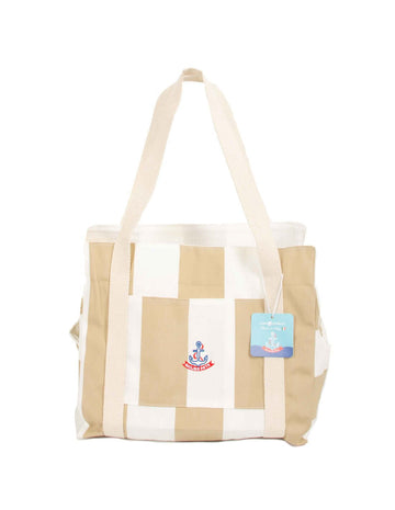 Farm Company Sailing Pet Collection Carrier Bag Made in Italy white/beige 38x22x30cm - اكسسوارات الكلاب - Zue For Pet Supplies Co.