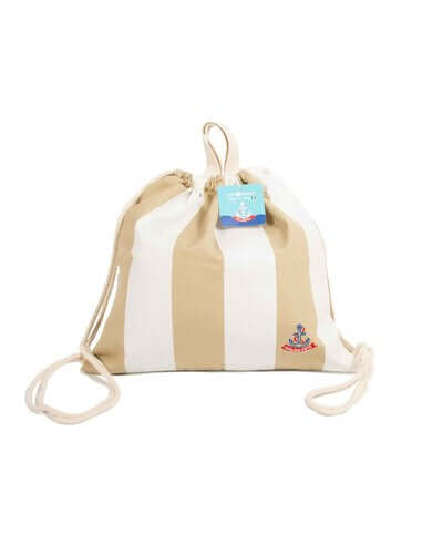 Farm Company Sailing Pet Collection Woman Backpack Made in Italy white/beige 28X32cm - اكسسوارات الكلاب - Zue For Pet Supplies Co.