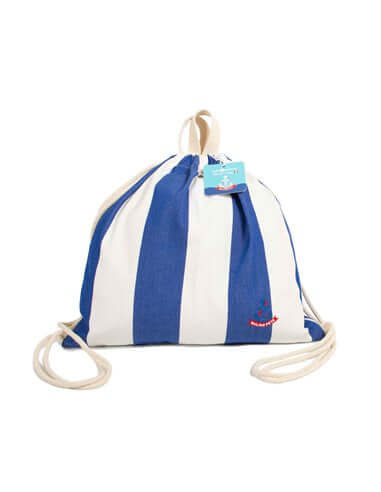 Farm Company Sailing Pet Collection Woman Backpack Made in Italy white/blue 32x38cm - اكسسوارات الكلاب - Zue For Pet Supplies Co.