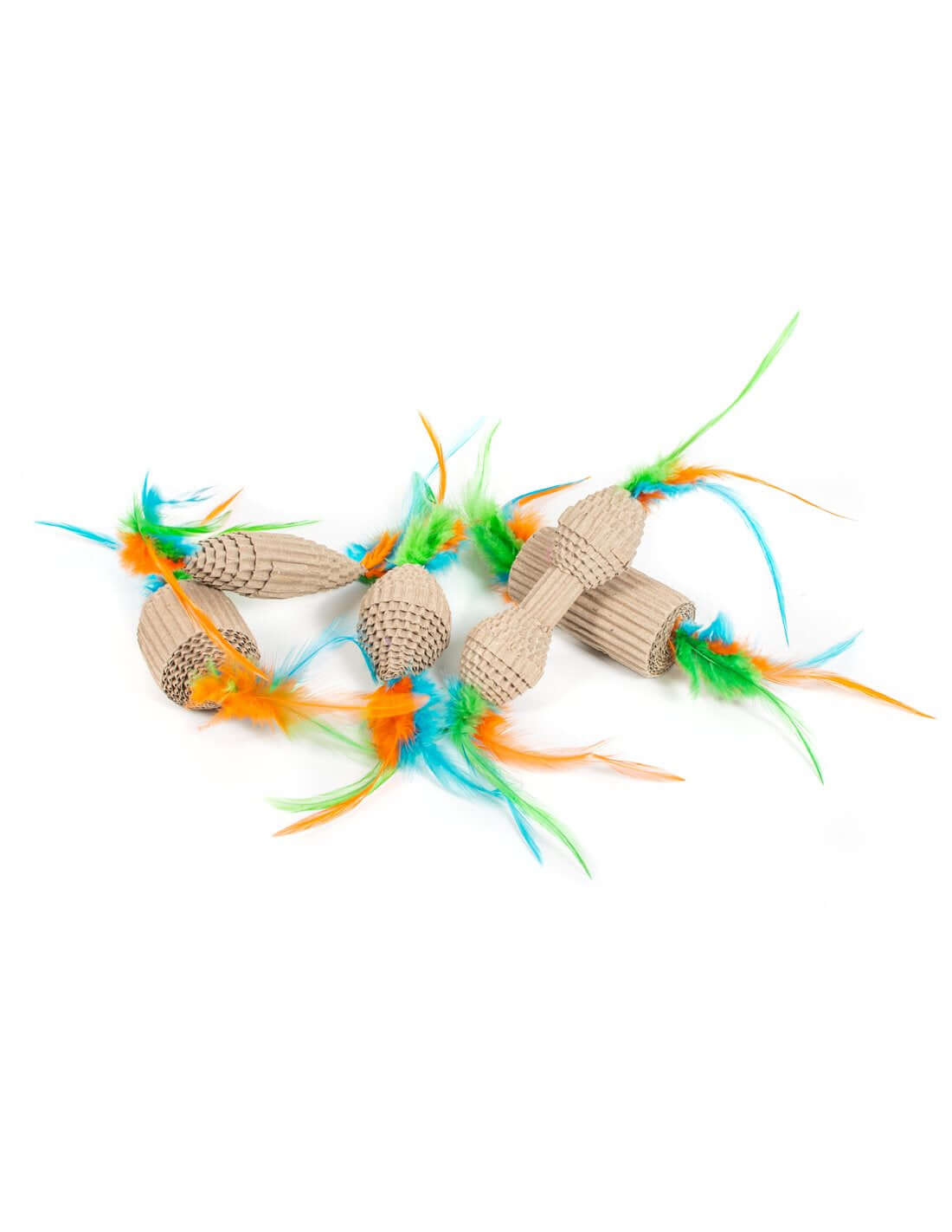 Farm Company Assorted Cardboard & Feather Cat Toys - 6cm (per pc.) - مستلزمات الحيوانات الأليفة - Zue For Pet Supplies Co.
